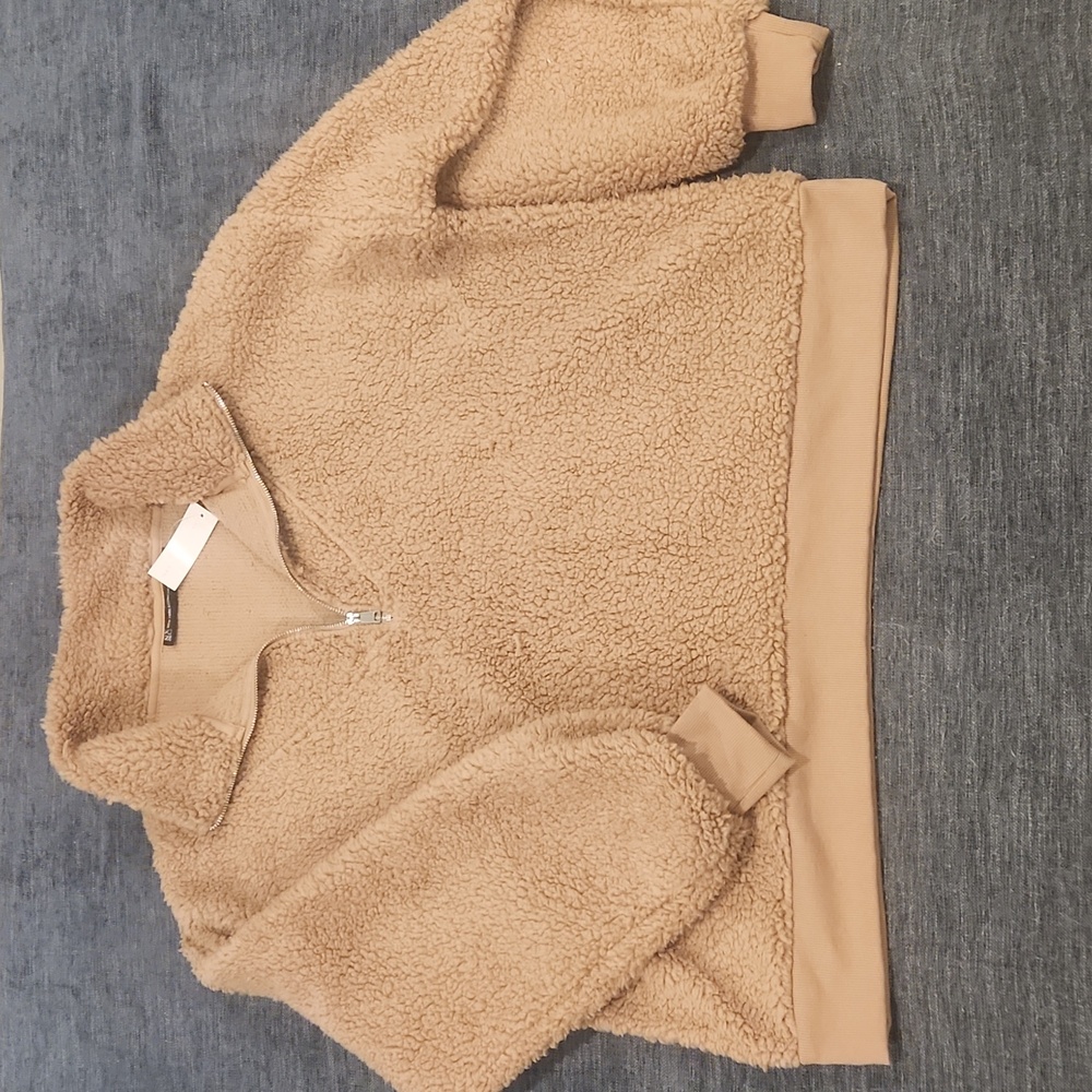 *NEW* New York and Company Sherpa half zip Sz XL